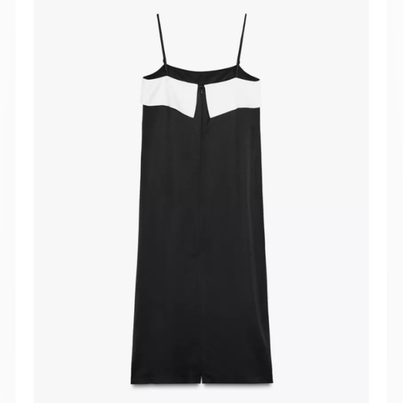 Zara ZW Collection Minimal Satin Dress - Picture 7 of 8